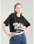 Tommy Jeans Tricou negru / alb - Pled.ro