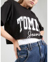 Tommy Jeans Tricou negru / alb - Pled.ro