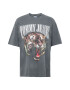 Tommy Jeans Tricou 'Tiger' maro / gri / roz / alb - Pled.ro