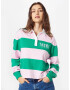 Tommy Jeans Tricou verde / roz pastel / alb - Pled.ro