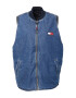 Tommy Jeans Vestă bleumarin / albastru denim / roșu intens / alb - Pled.ro