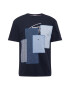 Tommy Remixed Tricou albastru marin / bleumarin / albastru deschis / alb - Pled.ro