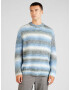 TOPMAN Pulover albastru deschis / gri bazalt / alb - Pled.ro