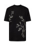 TOPMAN Tricou negru / alb - Pled.ro