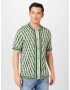 TOPMAN Tricou verde deschis / verde închis / alb - Pled.ro