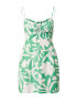 TOPSHOP Rochie de vară verde jad / alb - Pled.ro