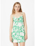 TOPSHOP Rochie de vară verde jad / alb - Pled.ro