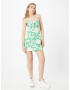 TOPSHOP Rochie de vară verde jad / alb - Pled.ro