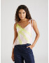 TOPSHOP Top culoarea pielii / verde kiwi - Pled.ro