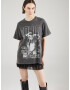 TOPSHOP Tricou gri / negru - Pled.ro