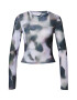 TOPSHOP Tricou mov pastel / negru / alb - Pled.ro