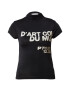 TOPSHOP Tricou negru / alb natural - Pled.ro