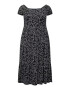 Trendyol Curve Rochie negru / alb - Pled.ro