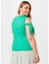 Trendyol Curve Top verde jad - Pled.ro