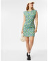 Trendyol Rochie bej / verde / mov deschis / alb - Pled.ro