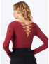 Trendyol Tricou body roșu burgundy - Pled.ro