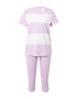 TRIUMPH Pijama lila / alb - Pled.ro