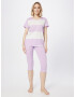 TRIUMPH Pijama lila / alb - Pled.ro