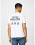 True Religion Tricou albastru închis / maro caramel / alb - Pled.ro