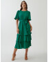 Tussah Rochie 'QUINN' verde - Pled.ro