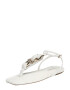 Twinset Flip-flops auriu / alb - Pled.ro