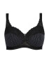 Ulla Popken Sutien bleumarin / negru / alb - Pled.ro