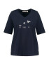 Ulla Popken Tricou bleumarin / alb - Pled.ro