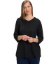 Ulla Popken Tricou negru - Pled.ro