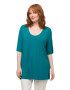 Ulla Popken Tricou verde petrol - Pled.ro