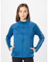 UNDER ARMOUR Bluză cu fermoar sport bleumarin / alb - Pled.ro