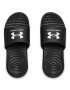 UNDER ARMOUR Flip-flops ' Ansa ' negru / alb - Pled.ro