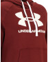 UNDER ARMOUR Hanorac sport roșu bordeaux / alb - Pled.ro