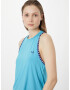 UNDER ARMOUR Sport top 'Knockout Novelty' albastru regal / cyan / alb - Pled.ro