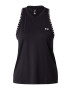 UNDER ARMOUR Sport top 'Knockout Novelty' negru / alb - Pled.ro