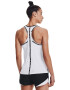 UNDER ARMOUR Sport top 'Knockout' negru / alb - Pled.ro