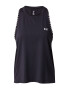 UNDER ARMOUR Sport top 'Knockout Novelty' negru / alb - Pled.ro