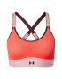 UNDER ARMOUR Sutien sport corai / roz pastel - Pled.ro