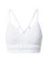 UNDER ARMOUR Sutien sport gri deschis / alb - Pled.ro