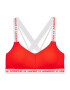 UNDER ARMOUR Sutien sport roșu orange / alb - Pled.ro