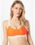 UNDER ARMOUR Sutien sport roșu orange / alb - Pled.ro