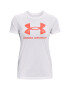 UNDER ARMOUR Tricou funcțional corai / alb - Pled.ro