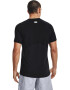 UNDER ARMOUR Tricou funcțional negru / alb - Pled.ro