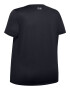 UNDER ARMOUR Tricou funcțional negru / alb - Pled.ro