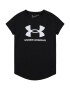 UNDER ARMOUR Tricou funcțional negru / alb - Pled.ro