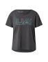 UNDER ARMOUR Tricou funcțional 'Rush' gri metalic / verde jad - Pled.ro