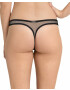 Underprotection Tanga ' Nova ' negru / transparent - Pled.ro