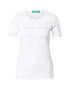 UNITED COLORS OF BENETTON Tricou auriu / alb - Pled.ro