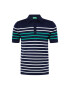 UNITED COLORS OF BENETTON Tricou bleumarin / verde jad / alb - Pled.ro