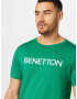 UNITED COLORS OF BENETTON Tricou verde iarbă / alb - Pled.ro