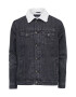 Urban Classics Geacă de primăvară-toamnă negru denim / alb - Pled.ro